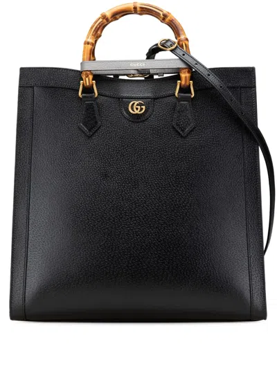 Pre-owned Gucci 2016-2025 Maxi Leather Diana Satchel