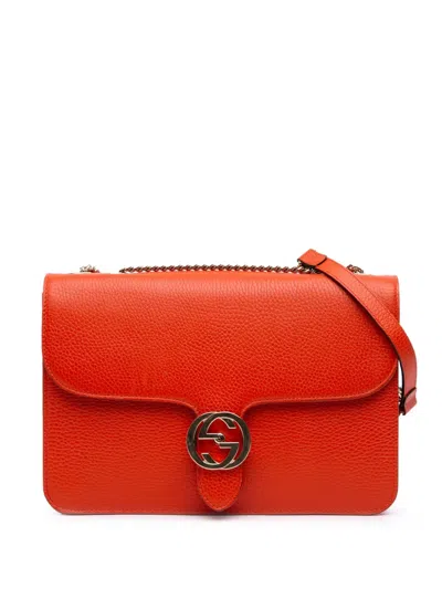 Pre-owned Gucci 2016-2025 Medium Dollar Calfskin Interlocking G Crossbody Bag