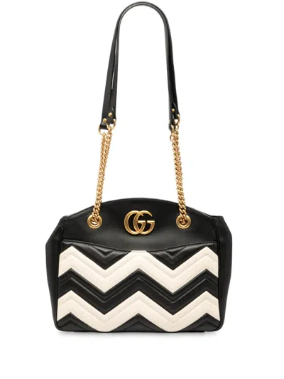 Pre-owned Gucci 2016-2025 Medium Gg Marmont Matelasse Leather Chain Shoulder Bag