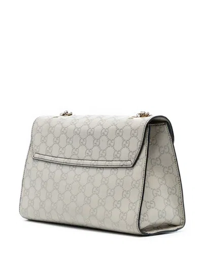 Pre-owned Gucci 2016-2025 Medium Ssima Emily Shoulder Bag In Gray