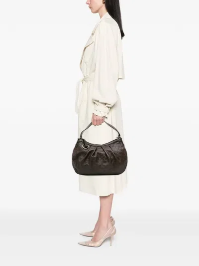 Pre-owned Gucci 2016-2025 Medium Ssima Sukey Shoulder Bag In Brown