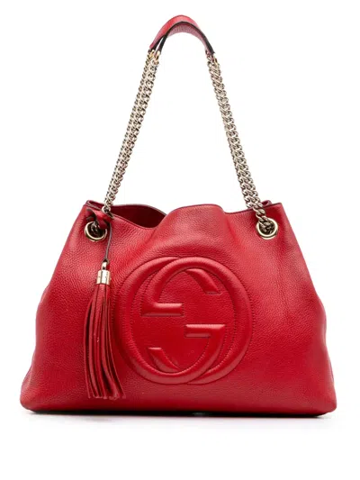 Pre-owned Gucci 2016-2025 Medium Leather Soho Chain Tote Bag