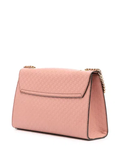 Pre-owned Gucci 2016-2025 Medium Microssima Emily Shoulder Bag In Pink