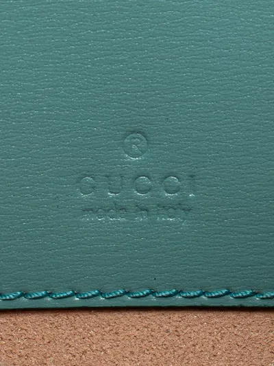 Pre-owned Gucci 2016-2025 Mini Calfskin Jackie 1961 Crossbody Bag In Blue
