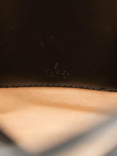 Pre-owned Gucci 2016-2025 Mini Gg Marmont Matelasse Leather Top Handle Bag Satchel In Black