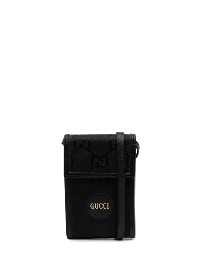 Pre-owned Gucci 2016-2025 Mini Gg Nylon Off The Grid Crossbody Bag In Black