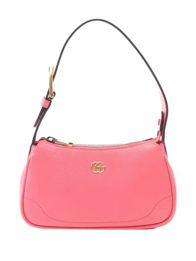 Pre-owned Gucci 2016-2025 Mini Leather Aphrodite Shoulder Bag In Pink
