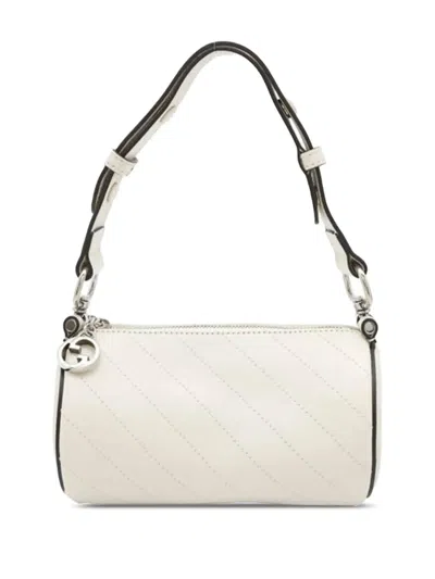 Pre-owned Gucci 2016-2025 Mini Leather Blondie Shoulder Bag In White