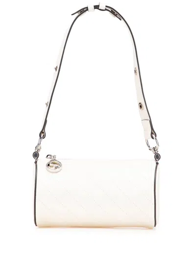 Pre-owned Gucci 2016-2025 Mini Leather Blondie Shoulder Bag In White