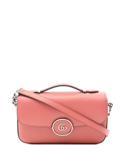Pre-owned Gucci 2016-2025 Mini Leather Petite Gg Satchel In Pink