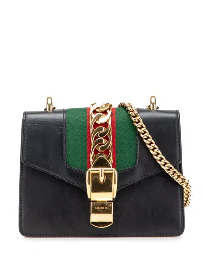 Pre-owned Gucci 2016-2025 Mini Sylvie Leather Chain Crossbody Bag