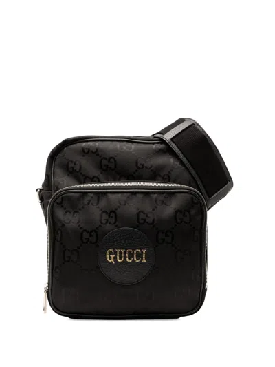 Pre-owned Gucci 2016-2025 Off The Grid Gg Econyl Crossbody Bag In Black