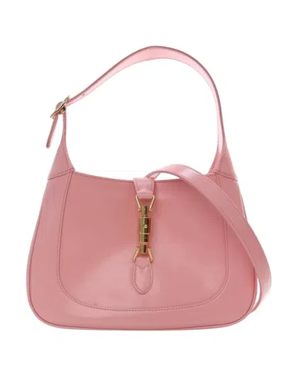 Pre-owned Gucci 2016-2025 Small Calfskin Jackie 1961 Crossbody Bag In Pink