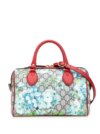 Pre-owned Gucci 2016-2025 Small Gg Blooms Boston Satchel