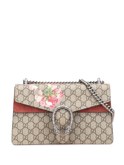 Pre-owned Gucci 2016-2025 Small Gg Supreme Blooms Dionysus Shoulder Bag