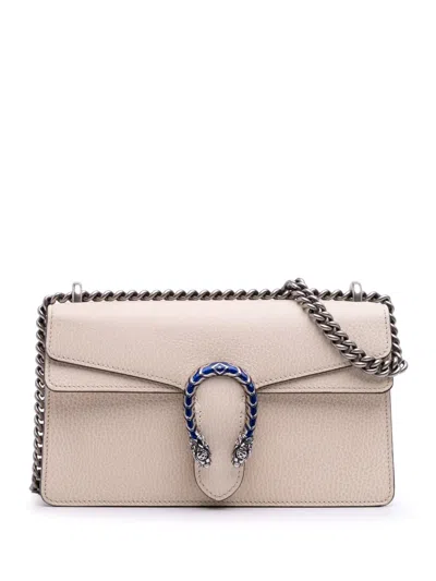 Pre-owned Gucci 2016-2025 Small Leather Dionysus Crossbody Bag In Brown