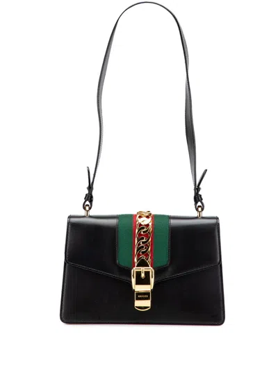Pre-owned Gucci 2016-2025 Small Leather Sylvie Satchel