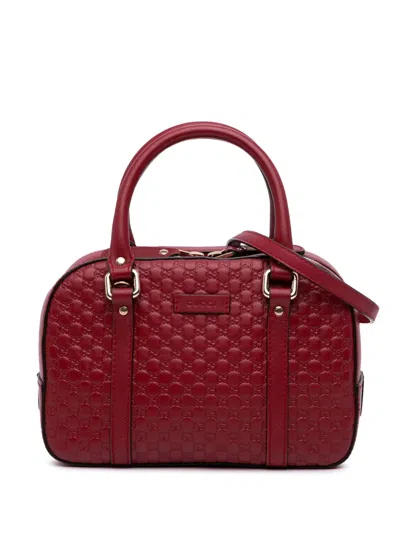 Pre-owned Gucci 2016-2025 Small Microssima Bree Satchel