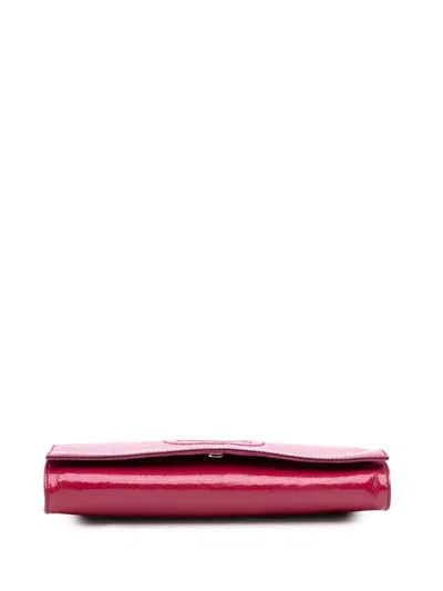 Pre-owned Gucci 2016-2025 Soft Patent Soho Disco Clutch Bag In Pink