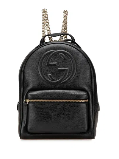 Pre-owned Gucci 2016-2025 Soho Leather Chain Backpack