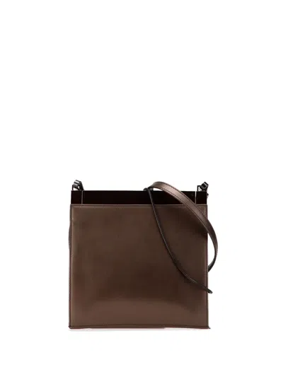 Pre-owned Gucci 2016-2025 Tom Ford Leather Flat Satchel