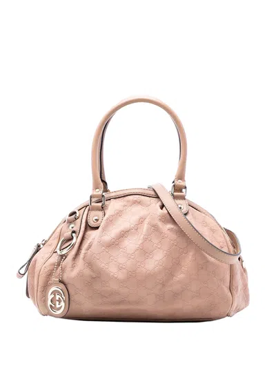 Pre-owned Gucci 2016-2026 Ssima Sukey Satchel In Pink