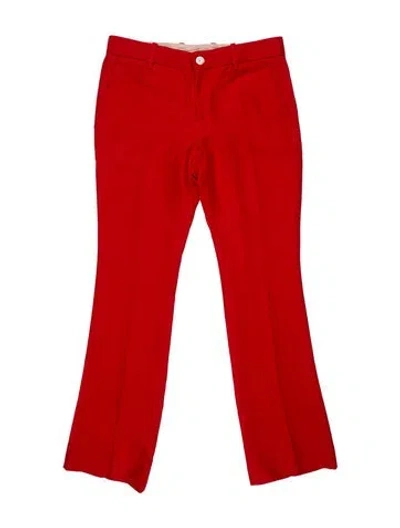 Pre-owned Gucci 2016 Flared Pants In Red