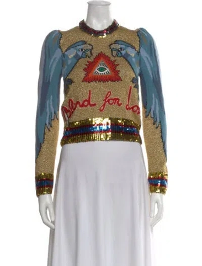 Pre-owned Gucci 2016 Graphic Print Sweater