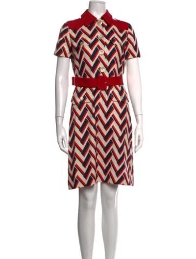Pre-owned Gucci 2016 Knee-length Dress In Red