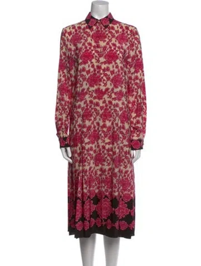 Pre-owned Gucci 2016 Midi Length Dress In Pink