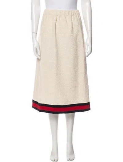 Pre-owned Gucci 2016 Midi Length Skirt In Neutral