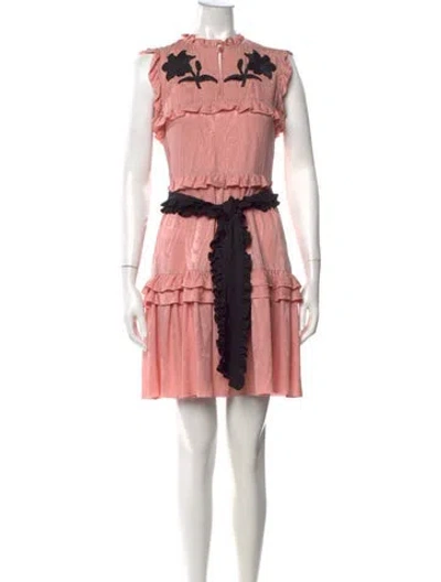 Pre-owned Gucci 2016 Mini Dress In Pink