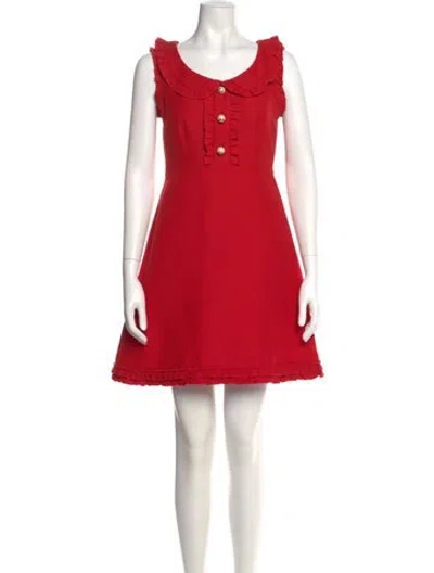 Pre-owned Gucci 2016 Mini Dress In Red
