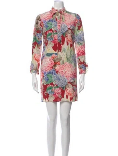 Pre-owned Gucci 2016 Mini Dress In Red