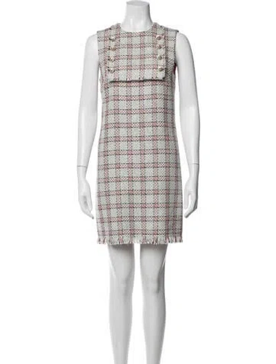 Pre-owned Gucci 2016 Mini Dress In White