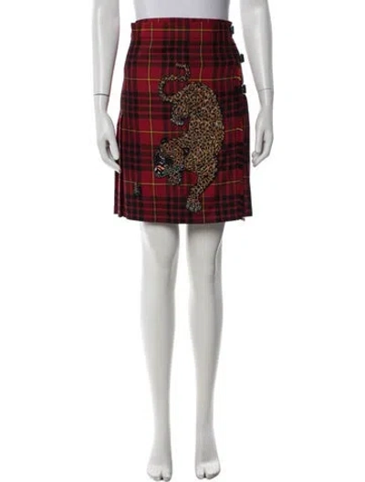 Pre-owned Gucci 2016 Mini Skirt In Red