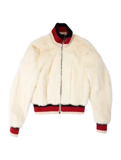 Pre-owned Gucci 2016 Mink Bomber Jacket In Neutrals