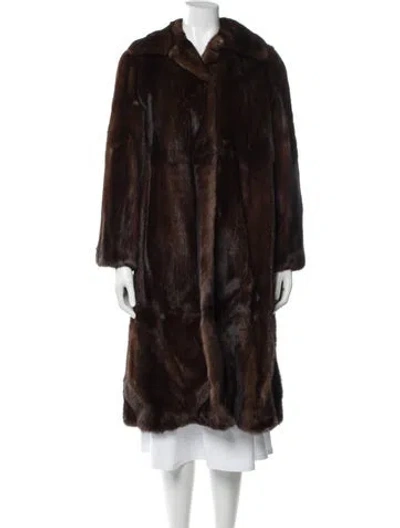 Pre-owned Gucci 2016 Mink Coat In Brown