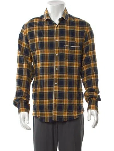 Pre-owned Gucci 2016 Plaid Print Shirt In Multi