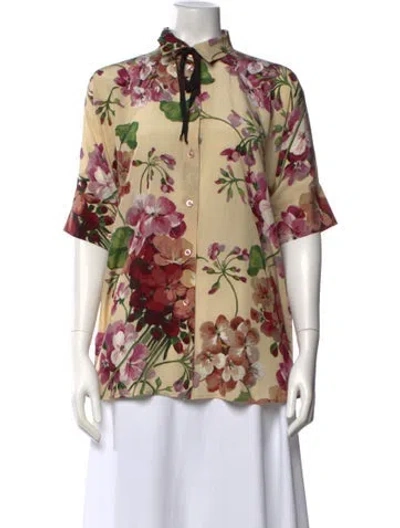 Pre-owned Gucci 2016 Silk Pajamas In Neutral