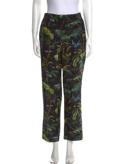 Pre-owned Gucci 2016 Straight Leg Pants In Black