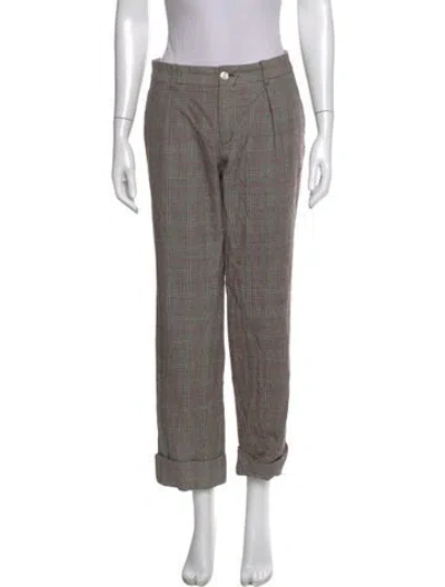 Pre-owned Gucci 2016 Straight Leg Pants In Multi