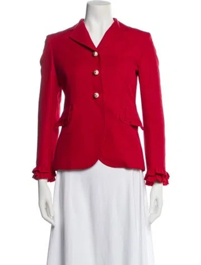 Pre-owned Gucci 2016 Wool Blazer In Red