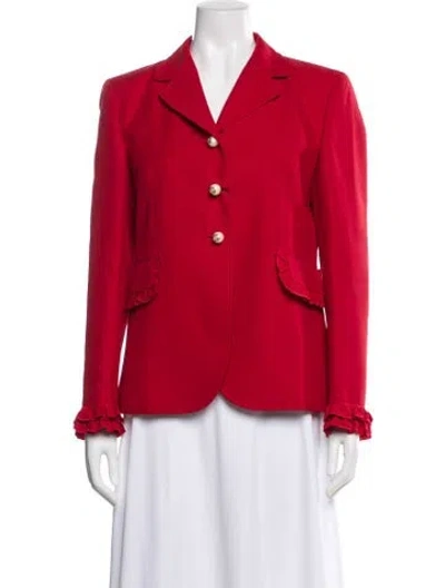 Pre-owned Gucci 2016 Wool Blazer In Red