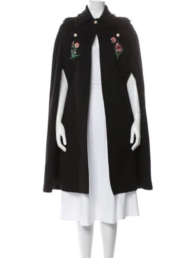 Pre-owned Gucci 2016 Wool Cape In Brown
