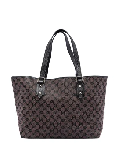 Pre-owned Gucci 2016-2025 Gg Canvas Tote Bag In Brown