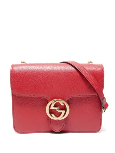 Pre-owned Gucci 2016-2025 Interlocking G Crossbody Bag In Red