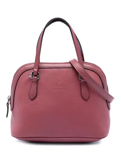 Pre-owned Gucci 2016-2025 Mini Ssima Dome Satchel In Pink