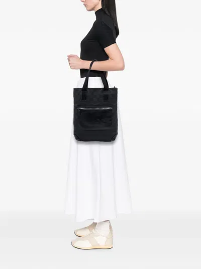 Pre-owned Gucci 2016-2026 Gg Nylon Tote Bag In Black