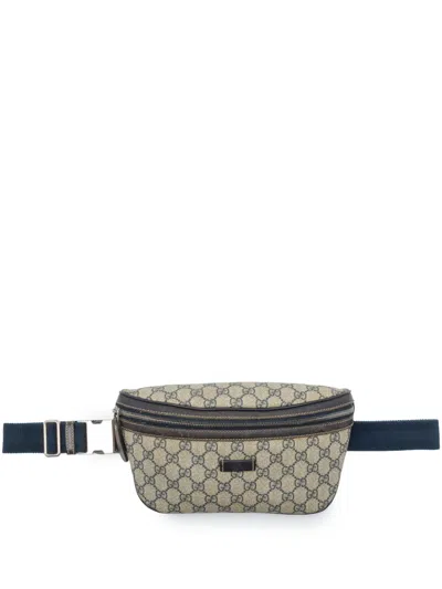Pre-owned Gucci 2016-2026 Gg Supreme Belt Bag In Neutrals